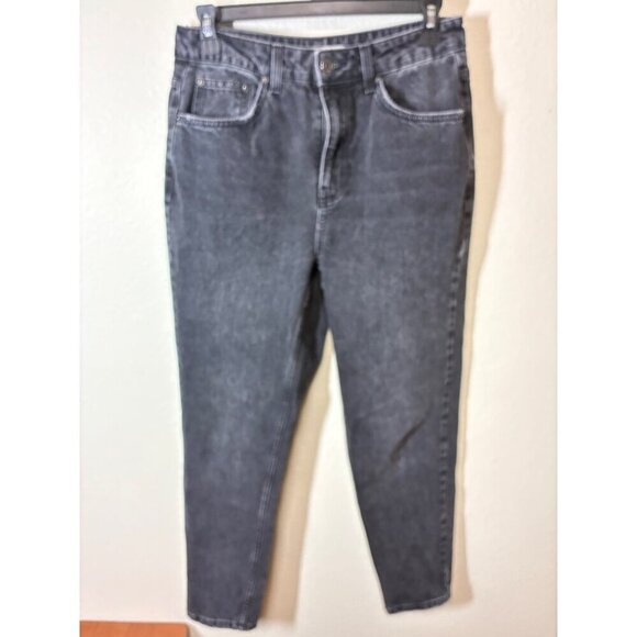 Topshop Moto Denim - Topshop Moto Mom Denim Jeans Skinny Black Size 28x30